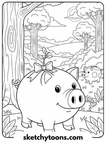 Toy-Story-Ausmalbilder 9 Hamm the Piggy Bank
