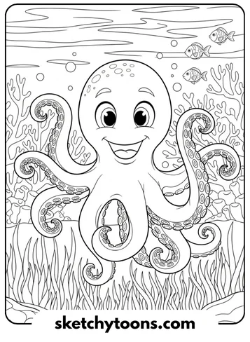 Toy-Story-Ausmalbilder 20 Stretch the Octopus