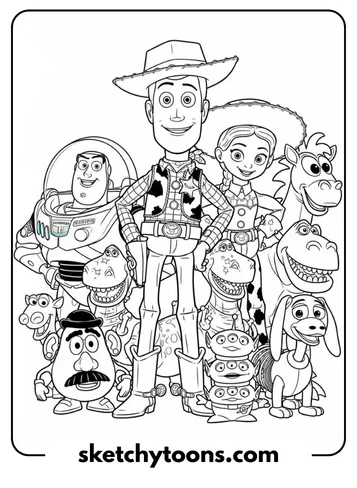 Toy-Story-Ausmalbilder 34 Toy Story Group Poster