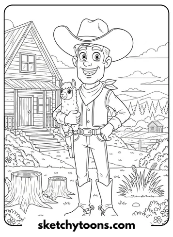 Toy-Story-Ausmalbilder 18 Woodys Roundup